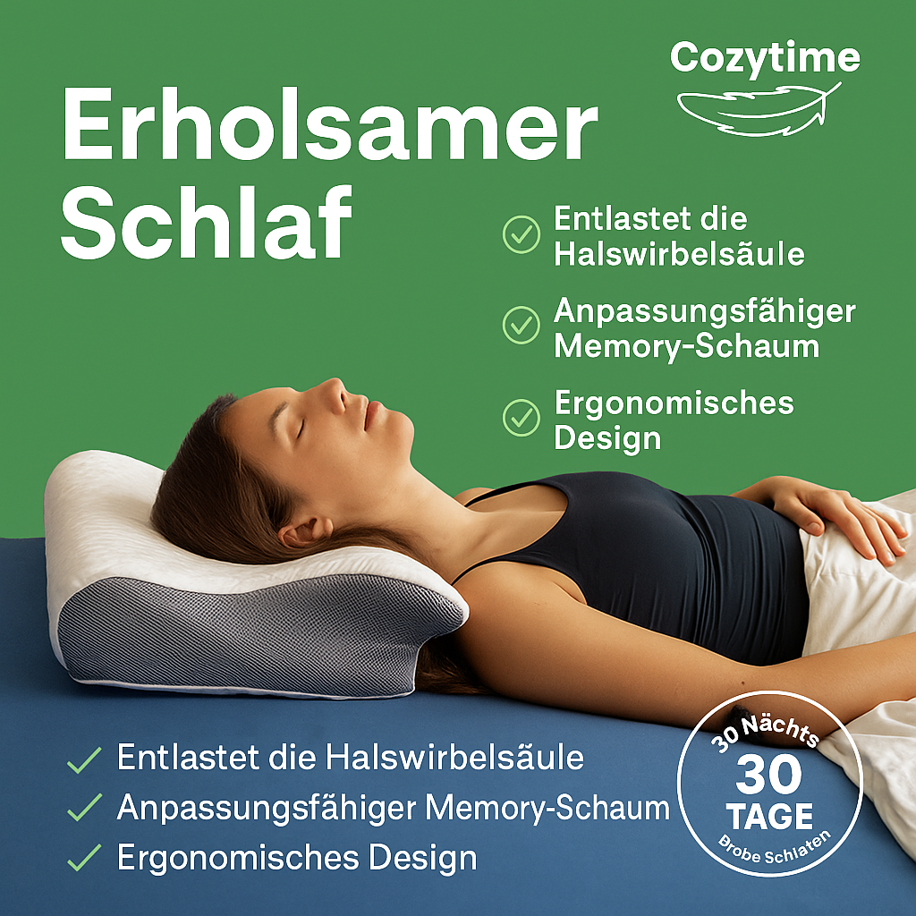 Cozytime Sleepcomfort kissen Für ein Erholsamen Schlaf